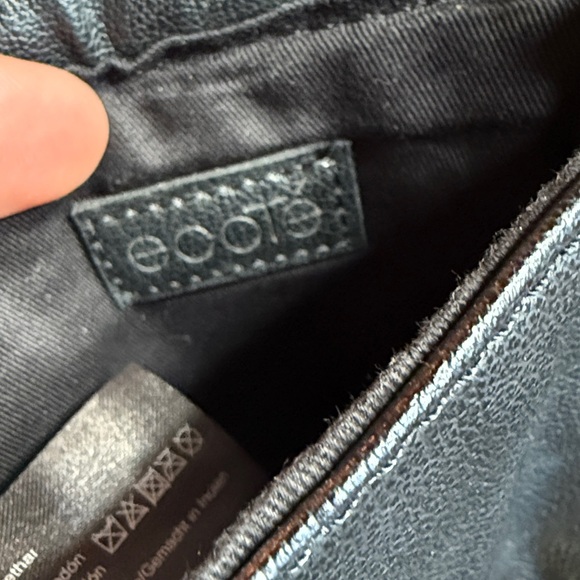 ECOTE ladies small beaded sequin black handbag, long chain handle - Picture 6 of 7